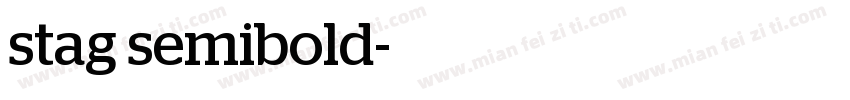 stag semibold字体转换